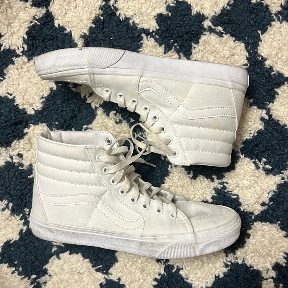 White High Top Vans